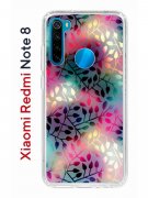 Чехол-накладка Xiaomi Redmi Note 8 Kruche Print Цветные листья