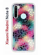 Чехол-накладка Xiaomi Redmi Note 8 Kruche Print Цветные листья