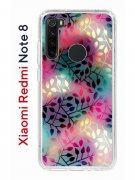 Чехол-накладка Xiaomi Redmi Note 8 Kruche Print Цветные листья