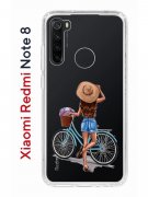 Чехол-накладка Xiaomi Redmi Note 8 Kruche Print Велосипедная прогулка