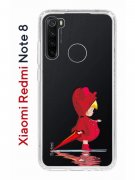 Чехол-накладка Xiaomi Redmi Note 8 Kruche Print Девочка с зонтом