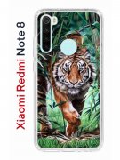 Чехол-накладка Xiaomi Redmi Note 8 Kruche Print Крадущийся тигр