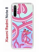 Чехол-накладка Xiaomi Redmi Note 8  (580659) Kruche PRINT Розовая Пантера