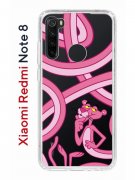 Чехол-накладка Xiaomi Redmi Note 8  (580659) Kruche PRINT Розовая Пантера