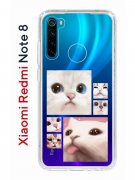 Чехол-накладка Xiaomi Redmi Note 8  (580659) Kruche PRINT Коты