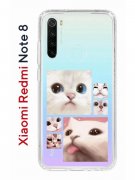 Чехол-накладка Xiaomi Redmi Note 8  (580659) Kruche PRINT Коты