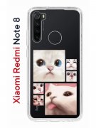 Чехол-накладка Xiaomi Redmi Note 8  (580659) Kruche PRINT Коты