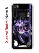 Чехол-накладка Xiaomi Redmi Note 8 Kruche Print Raiden Genshin