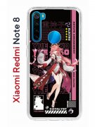 Чехол-накладка Xiaomi Redmi Note 8 Kruche Print Yae Miko Genshin