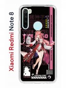 Чехол-накладка Xiaomi Redmi Note 8 Kruche Print Yae Miko Genshin