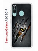 Чехол-накладка Samsung Galaxy A60 2019 Kruche Print Тигриный глаз