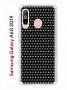 Чехол-накладка Samsung Galaxy A60 2019 (583859) Kruche PRINT Карбон