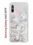 Чехол-накладка Samsung Galaxy A60 2019 (583859) Kruche PRINT White roses
