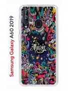 Чехол-накладка Samsung Galaxy A60 2019 (583859) Kruche PRINT Music