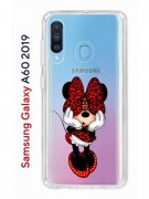 Чехол-накладка Samsung Galaxy A60 2019 Kruche Print Минни