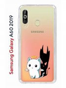 Чехол-накладка Samsung Galaxy A60 2019 (583859) Kruche PRINT Angel Demon