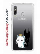 Чехол-накладка Samsung Galaxy A60 2019 (583859) Kruche PRINT Angel Demon