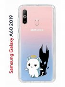 Чехол-накладка Samsung Galaxy A60 2019 (583859) Kruche PRINT Angel Demon