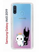 Чехол-накладка Samsung Galaxy A60 2019 (583859) Kruche PRINT Angel Demon