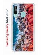 Чехол-накладка Samsung Galaxy A60 2019 (583859) Kruche PRINT Морской берег
