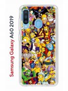 Чехол-накладка Samsung Galaxy A60 2019 (583859) Kruche PRINT Симпсоны