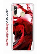 Чехол-накладка Samsung Galaxy A60 2019 (583859) Kruche PRINT Вино