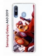 Чехол-накладка Samsung Galaxy A60 2019 Kruche Print Человек паук