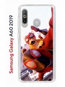 Чехол-накладка Samsung Galaxy A60 2019 Kruche Print Человек паук
