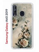 Чехол-накладка Samsung Galaxy A60 2019 (583859) Kruche PRINT Белая роза