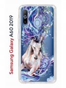 Чехол-накладка Samsung Galaxy A60 2019 Kruche Print Грация