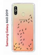 Чехол-накладка Samsung Galaxy A60 2019 Kruche Print Муравьи