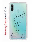 Чехол-накладка Samsung Galaxy A60 2019 Kruche Print Муравьи