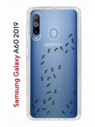 Чехол-накладка Samsung Galaxy A60 2019 Kruche Print Муравьи