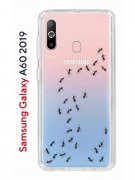 Чехол-накладка Samsung Galaxy A60 2019 Kruche Print Муравьи