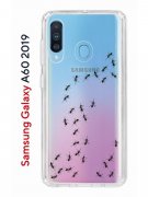 Чехол-накладка Samsung Galaxy A60 2019 Kruche Print Муравьи