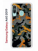 Чехол-накладка Samsung Galaxy A60 2019 Kruche Print Камуфляж