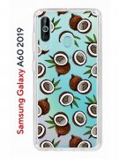 Чехол-накладка Samsung Galaxy A60 2019 Kruche Print Кокосы