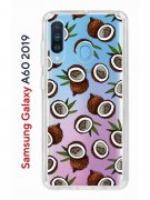 Чехол-накладка Samsung Galaxy A60 2019 Kruche Print Кокосы