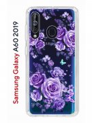 Чехол-накладка Samsung Galaxy A60 2019 Kruche Print Roses