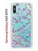 Чехол-накладка Samsung Galaxy A60 2019 Kruche Print Сакура