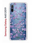 Чехол-накладка Samsung Galaxy A60 2019 Kruche Print Сакура