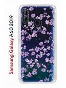 Чехол-накладка Samsung Galaxy A60 2019 Kruche Print Сакура