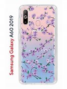 Чехол-накладка Samsung Galaxy A60 2019 Kruche Print Сакура