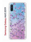 Чехол-накладка Samsung Galaxy A60 2019 Kruche Print Сакура