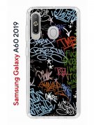 Чехол-накладка Samsung Galaxy A60 2019 (583859) Kruche PRINT Граффити