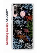 Чехол-накладка Samsung Galaxy A60 2019 (583859) Kruche PRINT Граффити