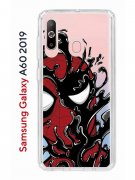Чехол-накладка Samsung Galaxy A60 2019 (583859) Kruche PRINT Spider-Man-Venom