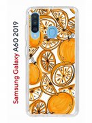 Чехол-накладка Samsung Galaxy A60 2019 (583859) Kruche PRINT Апельсины