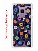 Чехол-накладка Samsung Galaxy S9 Kruche Print Виниловые пластинки