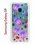 Чехол-накладка Samsung Galaxy S9 Kruche Print Ice Cream